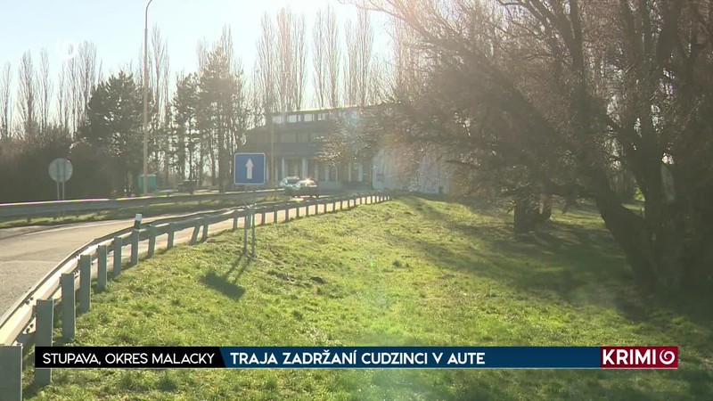 TRAJA ZADRŽANÍ CUDZINCI V AUTE