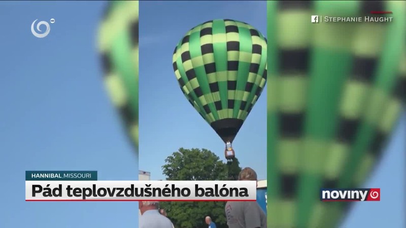 Pád teplovzdušného balóna