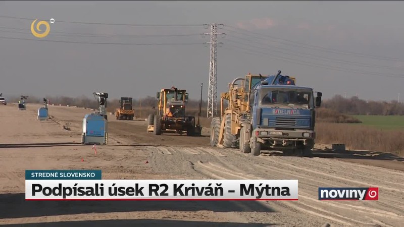 Podpísali úsek R2 Kriváň - Mýtna