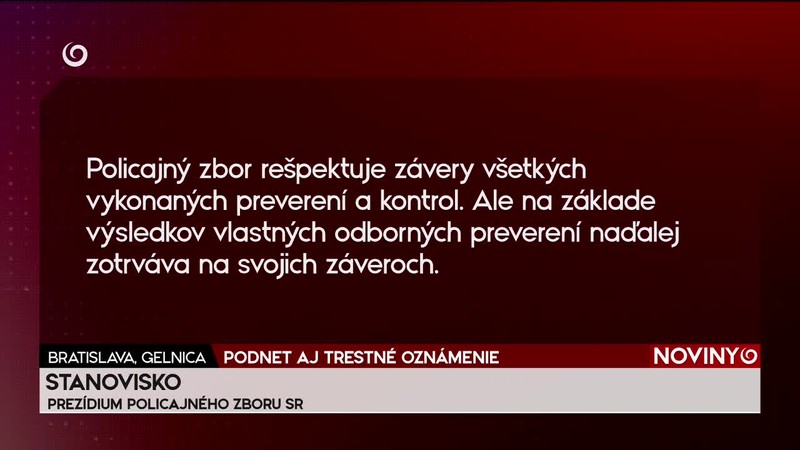 PODNET AJ TRESTNÉ OZNÁMENIE
