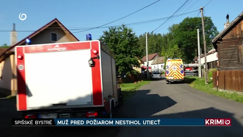 MUŽ PRED POŽIAROM NESTIHOL UTIECŤ