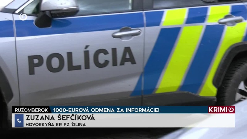 1000-EUROVÁ ODMENA ZA INFORMÁCIE!