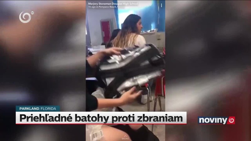 Priehľadné batohy proti zbraniam