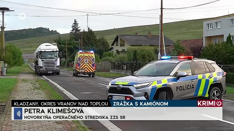ZRÁŽKA S KAMIÓNOM