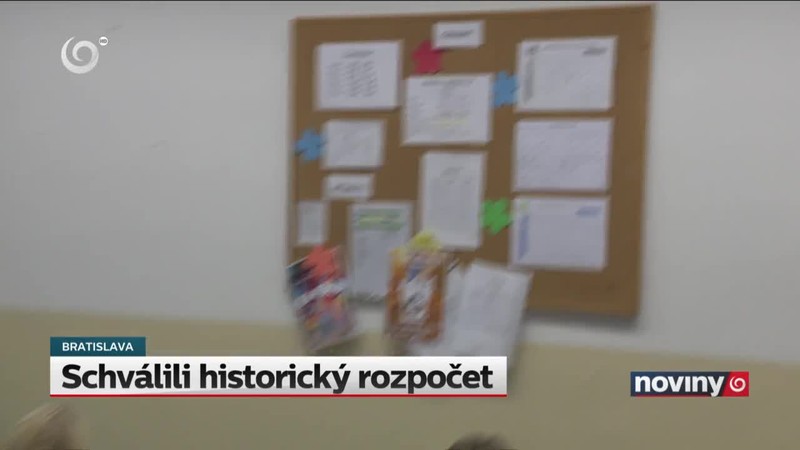 Schválili historický rozpočet