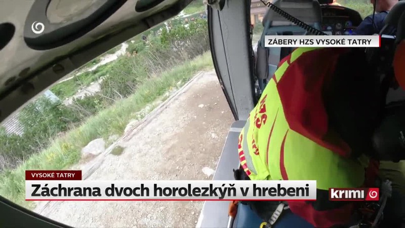 Záchrana dvoch horolezkýň v hrebeni