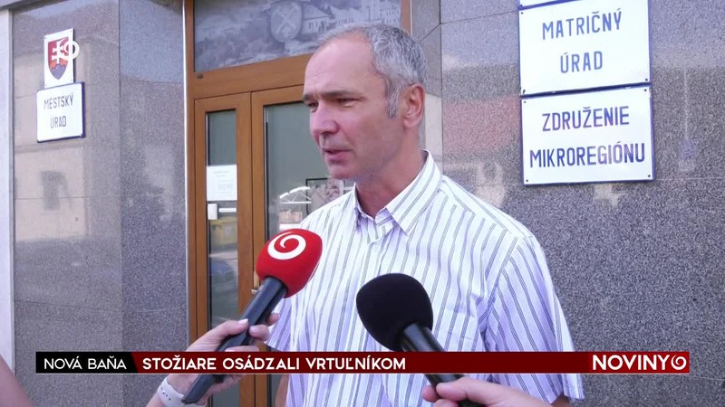 STOŽIARE OSÁDZALI VRTUĽNÍKOM