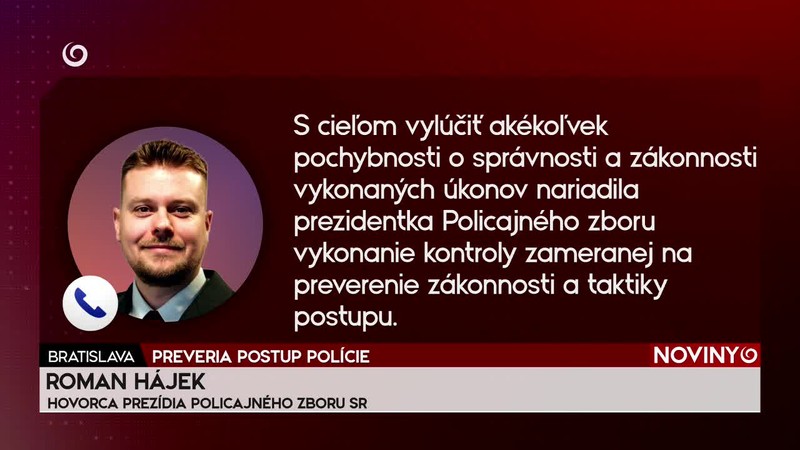 PREVERIA POSTUP POLÍCIE