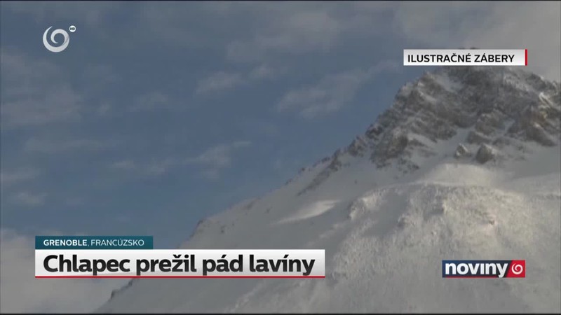 Chlapec prežil pád lavíny