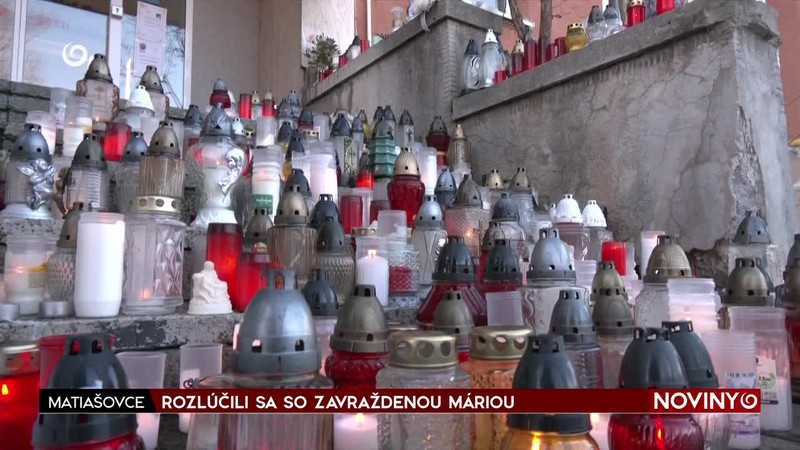 ROZLÚČILI SA SO ZAVRAŽDENOU MÁRIOU