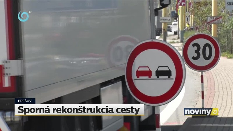 Sporná rekonštrukcia cesty