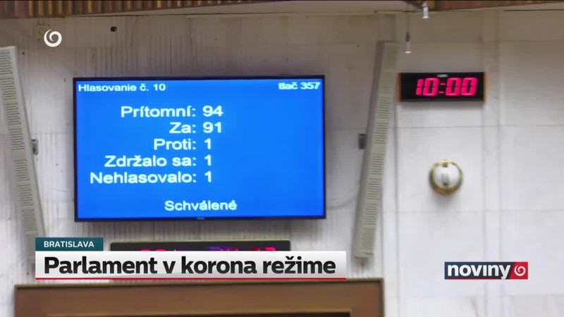 Parlament v korona režime