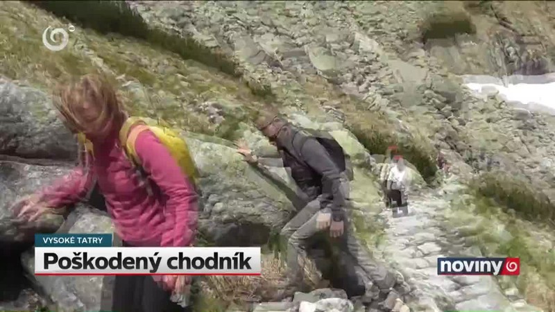 Poškodený chodník