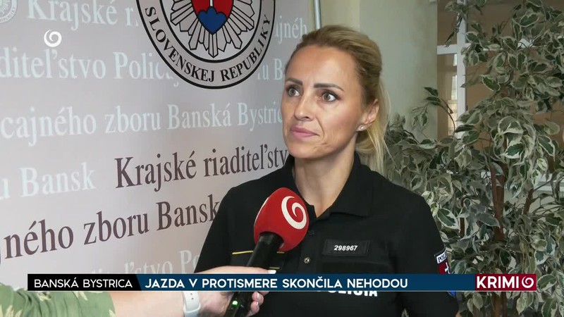 JAZDA V PROTISMERE SKONČILA NEHODOU