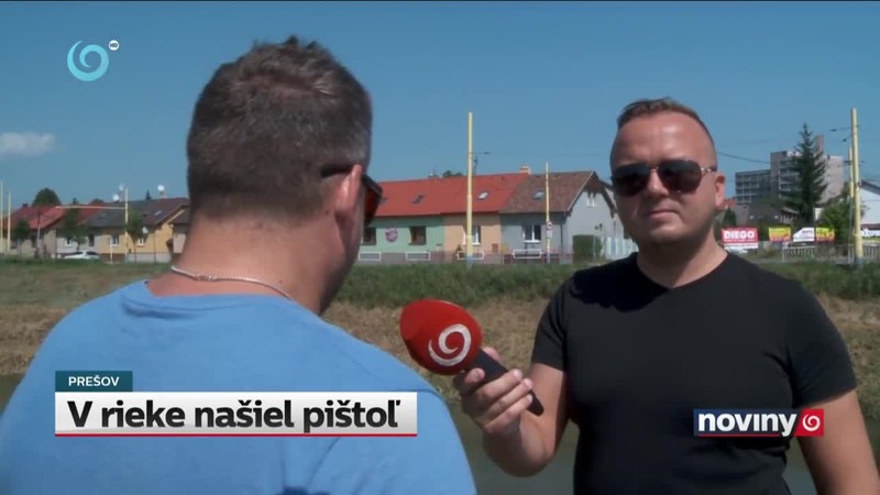 V rieke našiel pištoľ