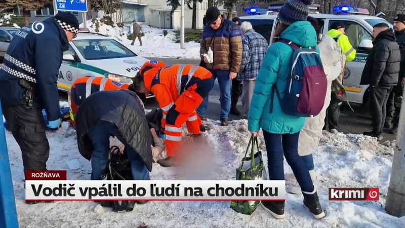Vodič vpálil do ľudí na chodníku