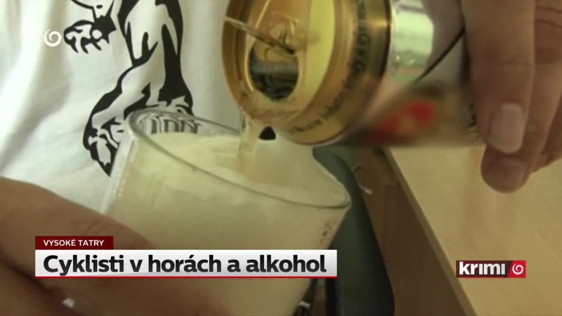 Cyklisti v horách a alkohol