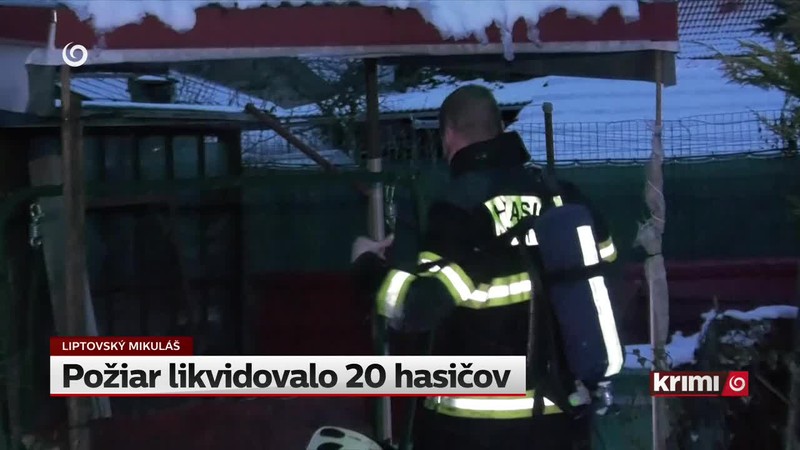 Požiar likvidovalo 20 hasičov