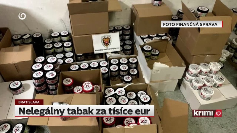 Nelegálny tabak za tísíce eur