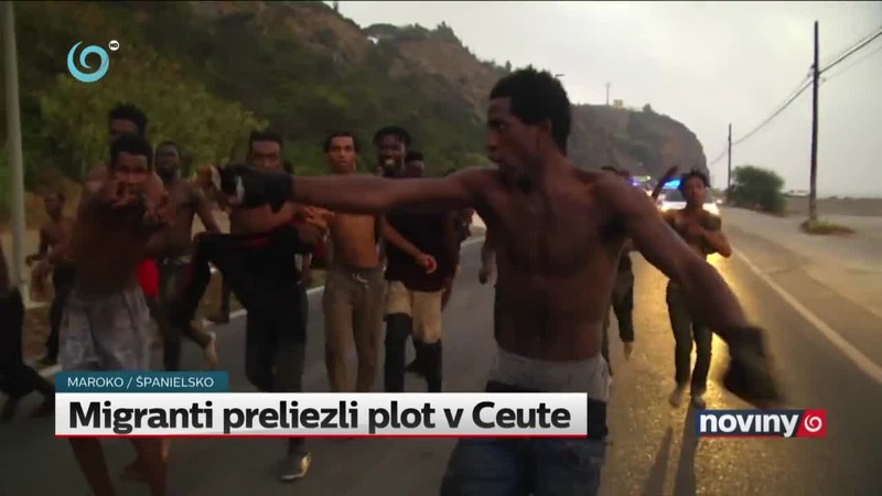 Migranti preliezli plot v Ceute