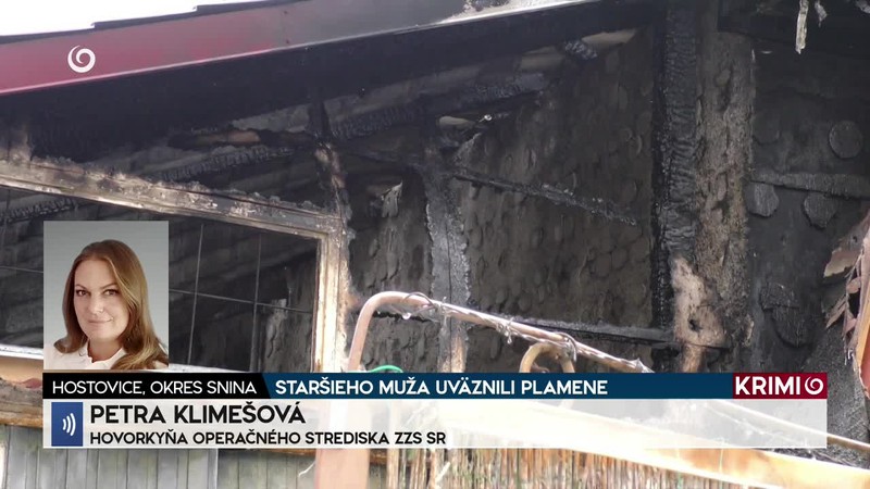 STARŠIEHO MUŽA UVÄZNILI PLAMENE