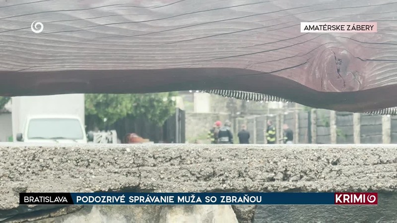 PODOZRIVÉ SPRÁVANIE MUŽA SO ZBRAŇOU