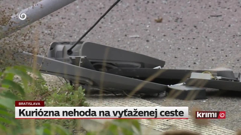 Kuriózna nehoda na vyťaženej ceste