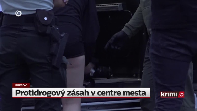 Protidrogový zásah v centre mesta