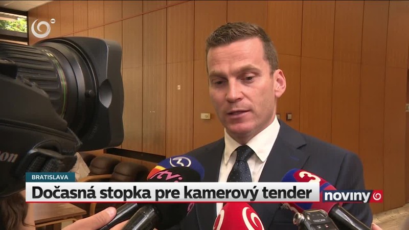 Dočasná stopka pre kamerový tender