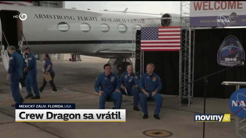 Crew Dragon sa vrátil