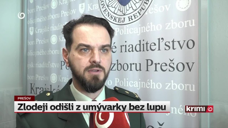 Zlodeji odišli z umývarky bez lupu