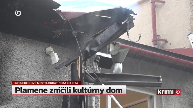 Plamene zničili kultúrny dom