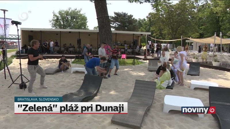 "Zelená" pláž pri Dunaji