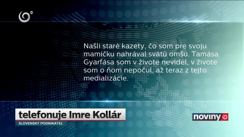 Gyárfása usvedčuje aj kazeta