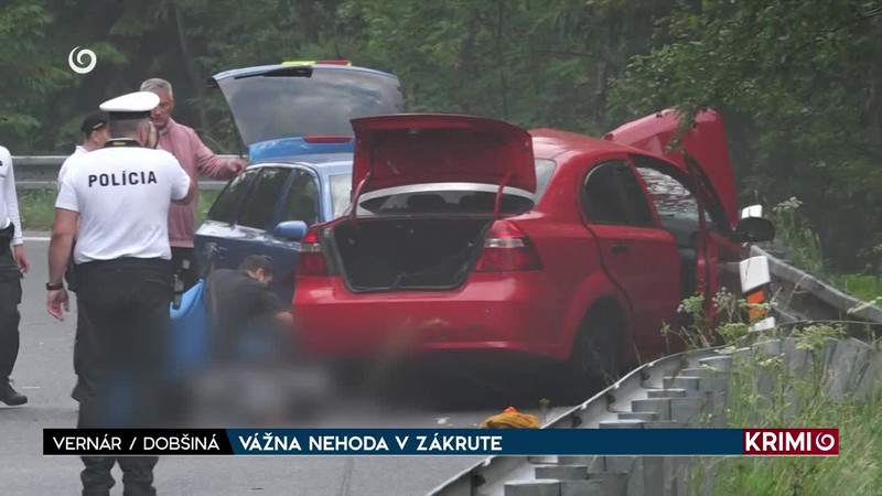 VÁŽNA NEHODA V ZÁKRUTE