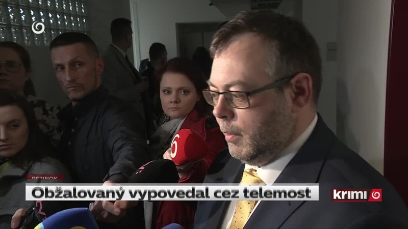 Obžalovaný vypovedal cez telemost