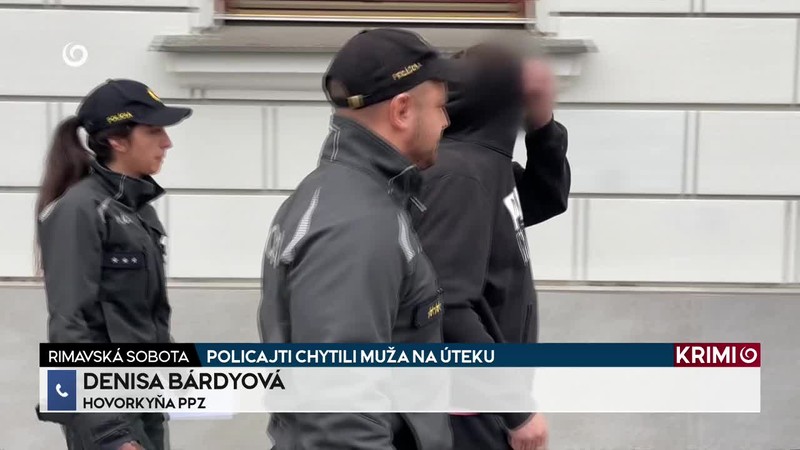 POLICAJTI CHYTILI MUŽA NA ÚTEKU