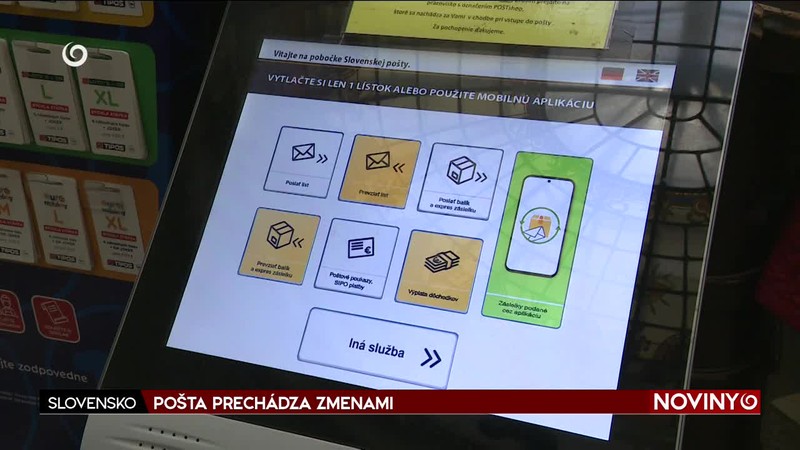 POŠTA PRECHÁDZA ZMENAMI