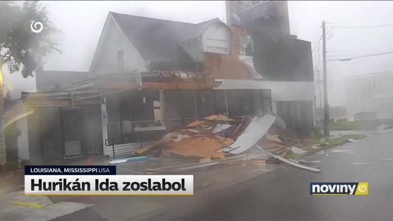 Hurikán Ida zoslabol