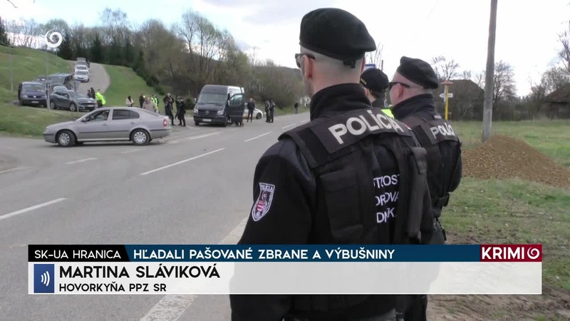 HĽADALI PAŠOVANÉ ZBRANE A VÝBUŠNINY