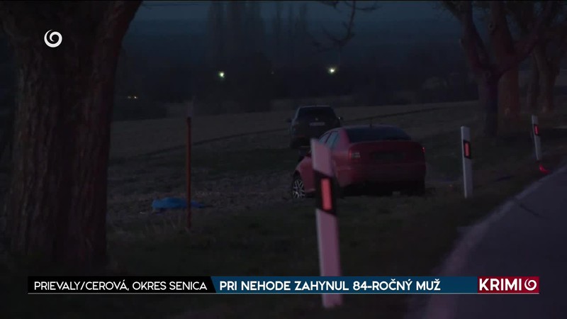 PRI NEHODE ZAHYNUL 84-ROČNÝ MUŽ