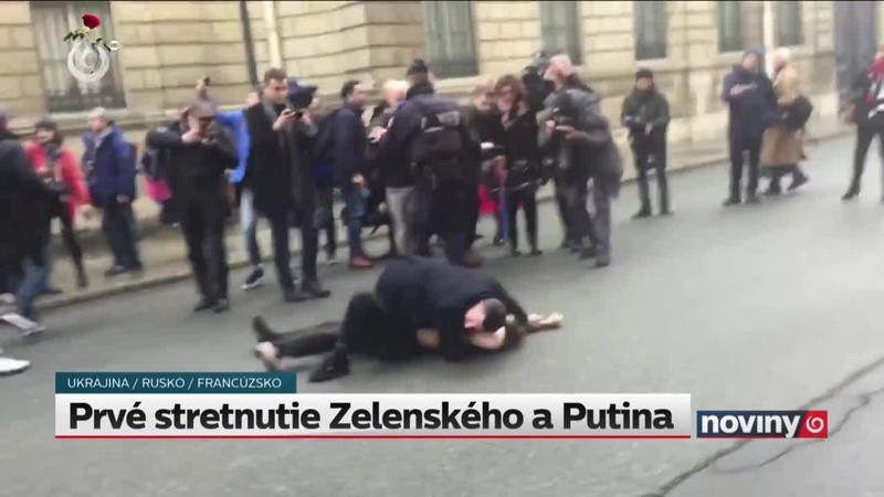 Prvé stretnutie Zelenského a Putina