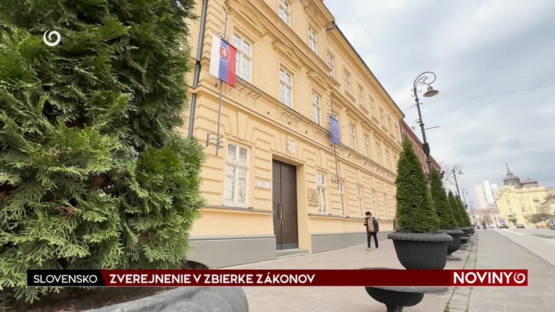 ZVEREJNENIE V ZBIERKE ZÁKONOV