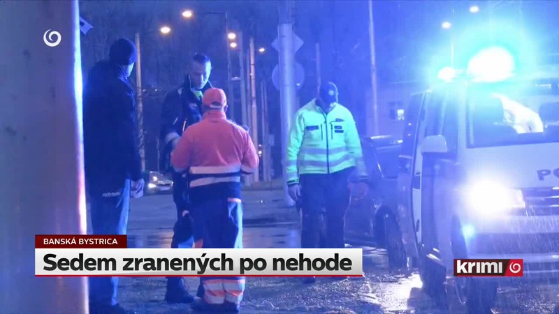 Sedem zranených po nehode