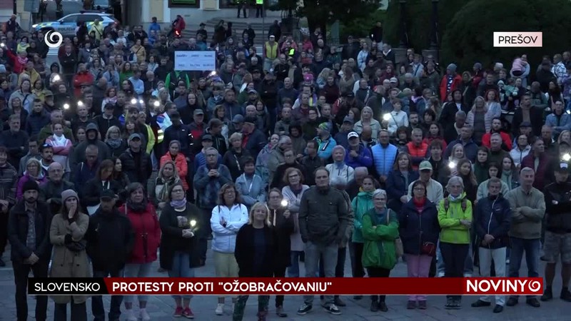 PROTESTY PROTI "OŽOBRAČOVANIU"