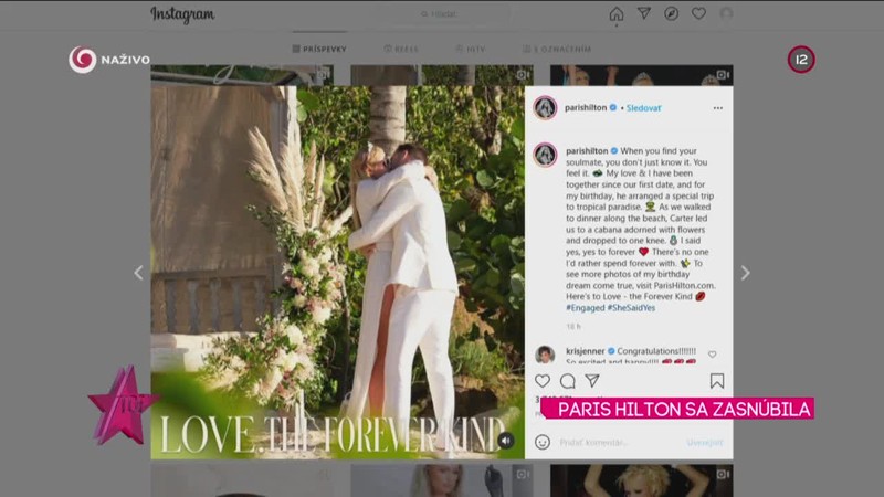PARIS HILTON SA ZASNÚBILA
