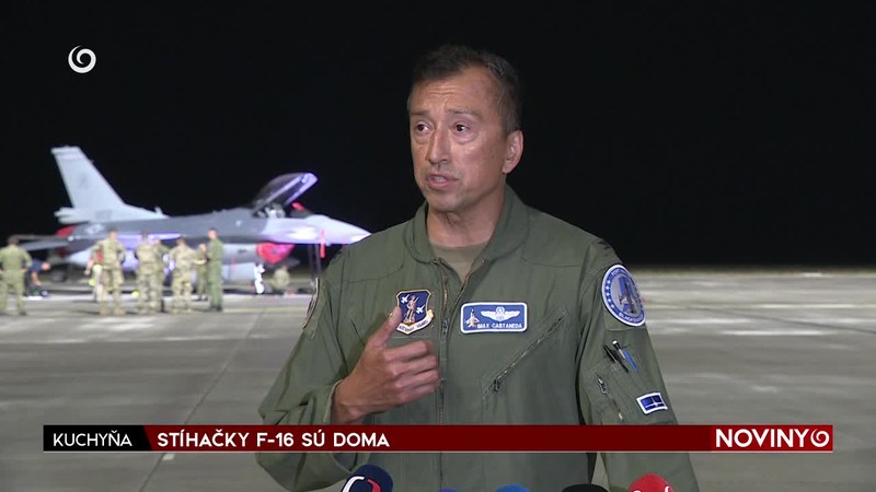 STÍHAČKY F-16 SÚ DOMA