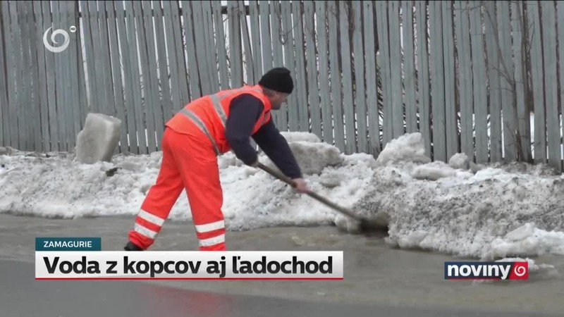 Voda z kopcov aj ľadochod