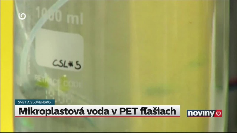 Mikroplastová voda v PET fľašiach