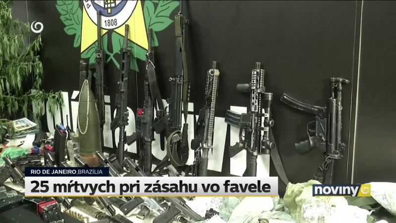 25 mŕtvych pri zásahu vo favele